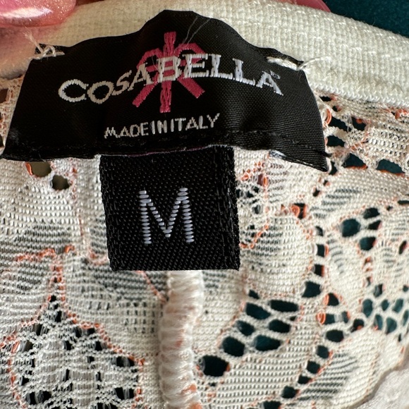 Cosabella Ice Blue/Light Gray Jersey Knit and Lace Camisole Women's Size Medium - Picture 8 of 10